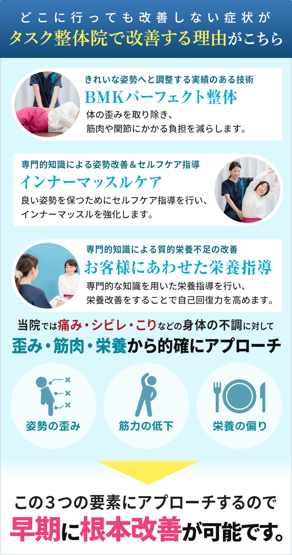タスク整体院で改善する理由